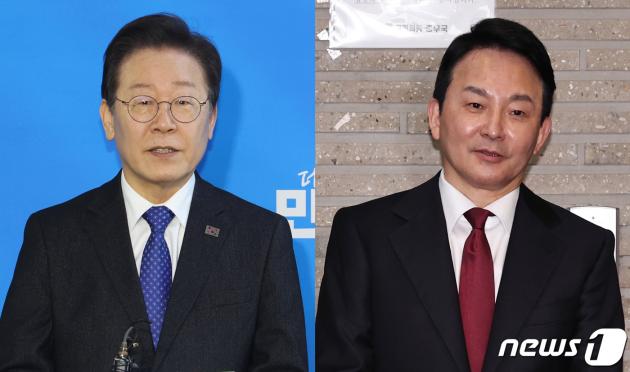 이재명 더불어민주당 대표와 원희룡 전 국토교통부 장관.