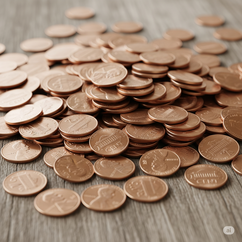 미국, 1센트 동전 생산 중단...
